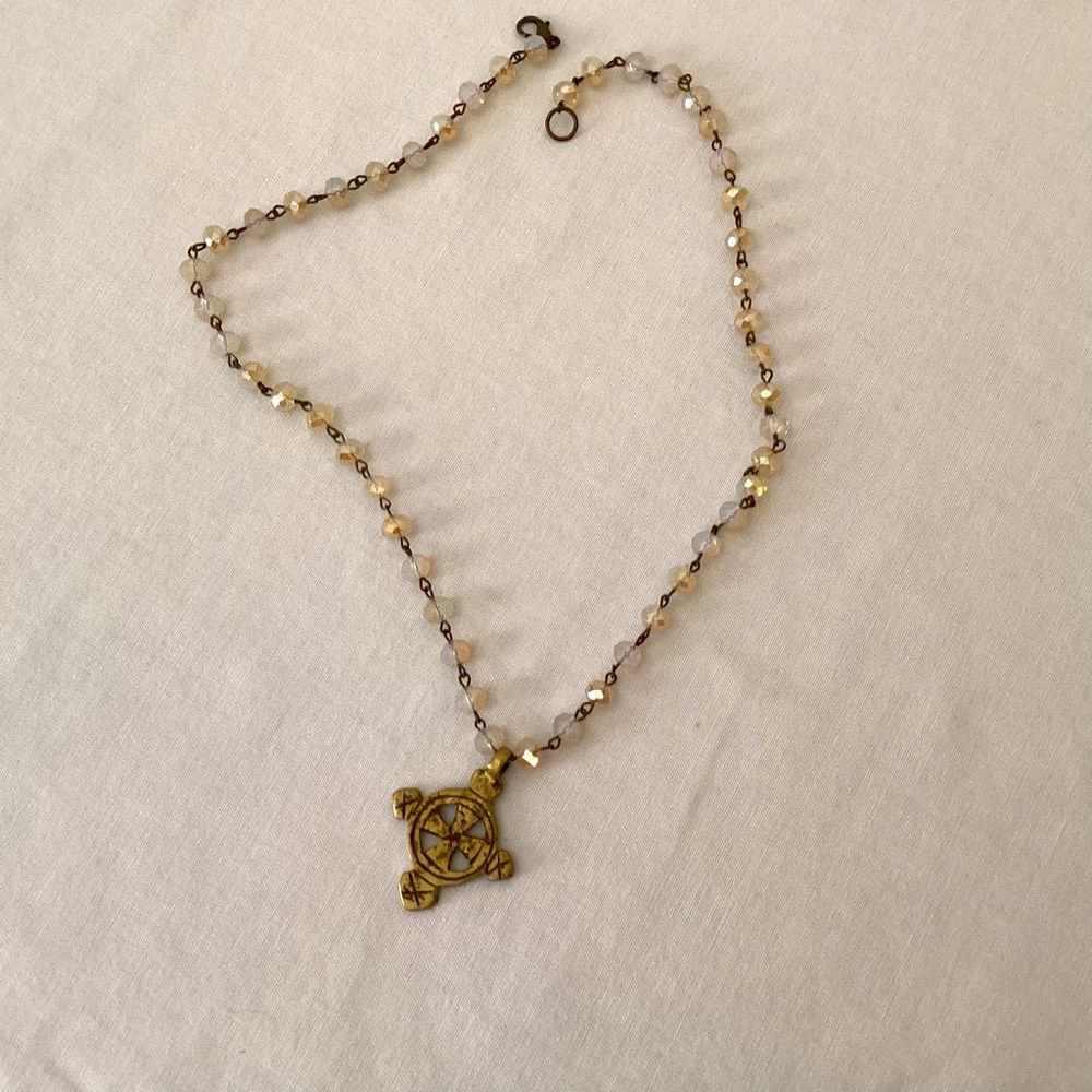 Celtic cross necklace
